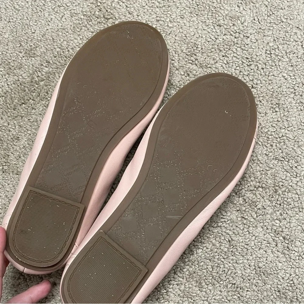 Vionic Caroll Ballet Flat size 7 in blush color with ORTHAHEEL